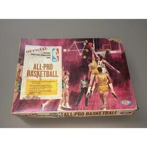 Vintage Official NBA All-Pro Basketball Ideal Board Game '69 COMPLETE!